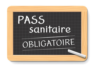 PASS SANITAIRE SUR ARDOISE SCOLAIRE