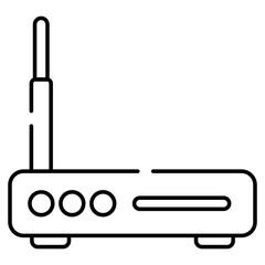 Obraz premium Perfect design icon of WiFi router
