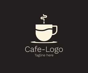 best cafe or coffee logo black and white color