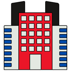 
A unique design icon of edifice 


