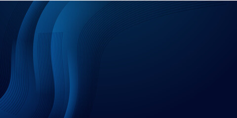 Abstract digital technology pattern luxury dark blue abstract business presentation background. Digital image of light rays, stripes lines with blue light, speed and motion blur over dark blue design