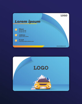 business card template for car wash, perfect for your design
