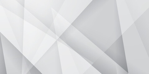 Abstract white triangle shape with futuristic concept background 