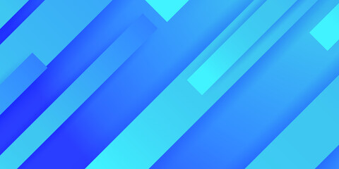 Obraz premium Modern blue vector design banner background. Abstract blue square shape pattern with futuristic concept background