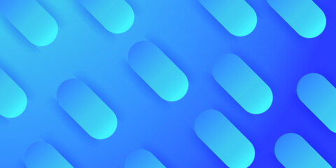 Naklejka na ściany i meble Blue abstract background. Blue tech background. Blue 3D background 