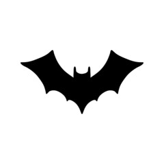 halloween bat silhouette vector design isolated on white background