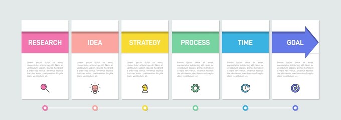 Infographic design with icons and 5 options or steps. Thin line vector. Infographics business concept. Can be used for info graphics, flow charts, presentations, web sites, banners, printed materials.