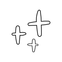 Obraz premium Black star. Flat vector illustration in black isolated on white background.