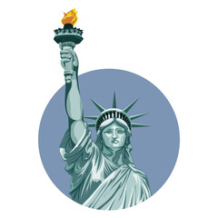 World famous building - Statue of Liberty USA