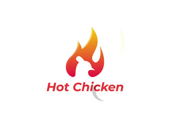 3D logo concept for roast chicken restaurant
