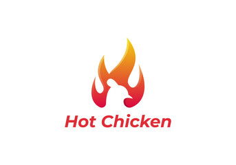 3D logo concept for roast chicken restaurant
