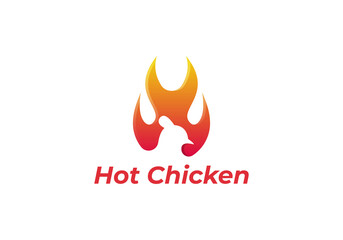 3D logo concept for roast chicken restaurant
