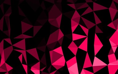 Fototapeta premium Dark Red vector low poly cover.