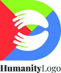 hands holding humanity logo
