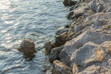 Background of a sea with some rocks