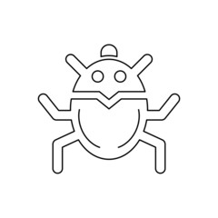 Virus insect icon