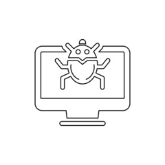 Computer virus icon