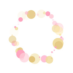 Obraz premium Bokeh confetti circles decoration holiday background.
