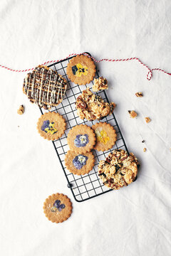 Edible Flower biscuits