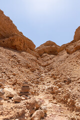 Fototapeta premium Fantastically beautiful landscape in a nature reserve near Eilat city - Red Canyon, in southern Israel