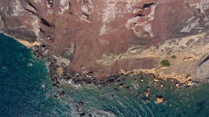 fotografia aerea dell isola di linosa in sicilia