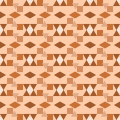 Brown abstract strip seamless pattern geometric flat vector.