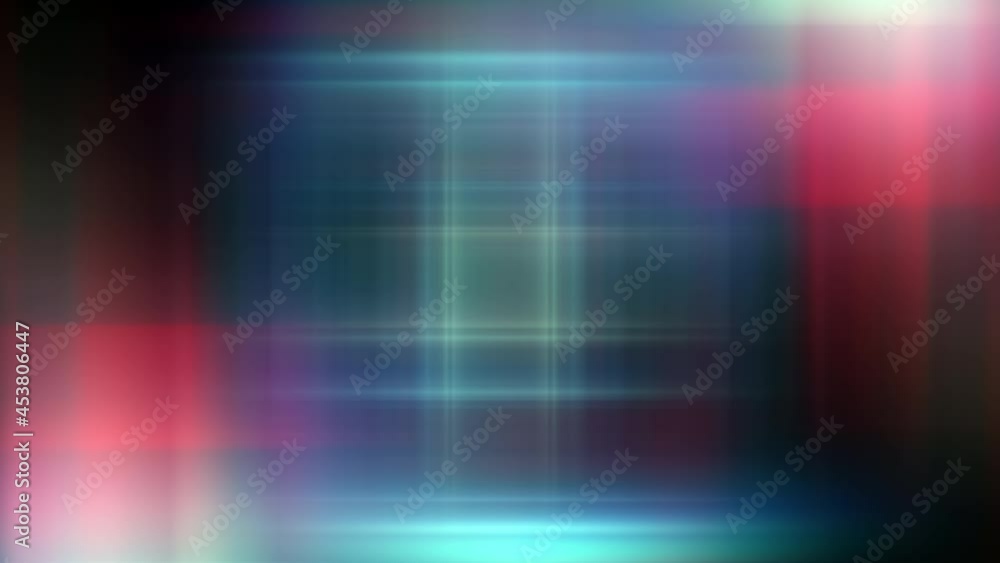 Poster abstract blur glowing light futuristic psychedelic hypnotic square tunnel animation. multicolored gr