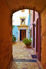architecture of the old town of Chania, Crete, Greece