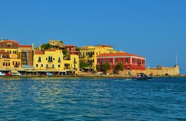 view of the old town, Chania, Crete, Greece 