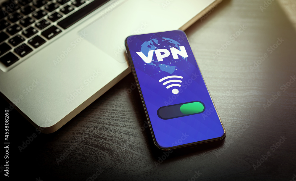 Poster vpn - virtual private network - cyber security and privacy data encryption software solutions for bu