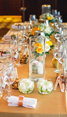 Wedding and special occasion table decorations.