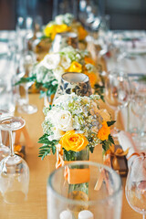 Wedding and special occasion table decorations.