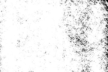 Grunge black and white pattern. Monochrome particles abstract texture. Background of cracks, scuffs, chips, stains, ink spots, lines. Dark design background surface.Grunge Texture Vector