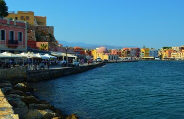 architecture of the old town of Chania, Crete, Greece