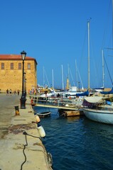 Old port of Chania, Crete, Greece 