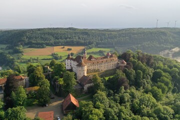 Fototapeta na wymiar Langenburg Castle in Langenburg, Germany 