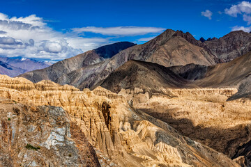 View of Himalayas near Lamayuru village. Ladakh, India