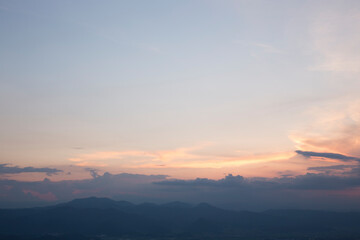Obraz premium Sky at dusk in Japan