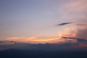 Obraz premium Sky at dusk in Japan