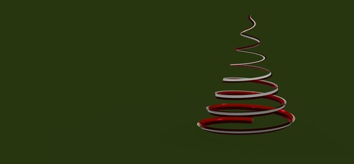 minimalismus weihnachten weihnachtsbaum modern illustration 3d