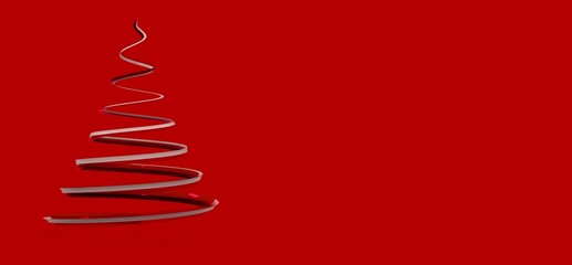 minimalismus weihnachten weihnachtsbaum modern illustration 3d