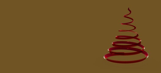 weihnachten weihnachtsbaum modern illustration 3d