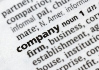 Obraz premium a word and its definition