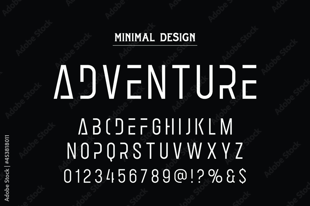 Poster minimal font.vector of colorful stylized font and alphabet, vector of colorful stylized font and alp
