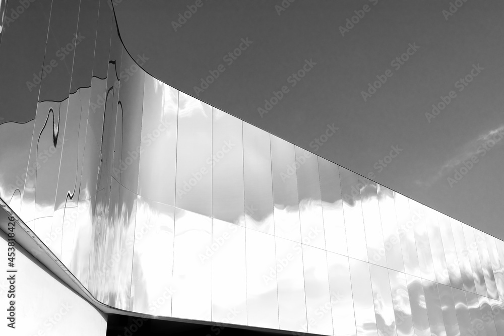 Poster Exterior of modern architecture. Building abstract background