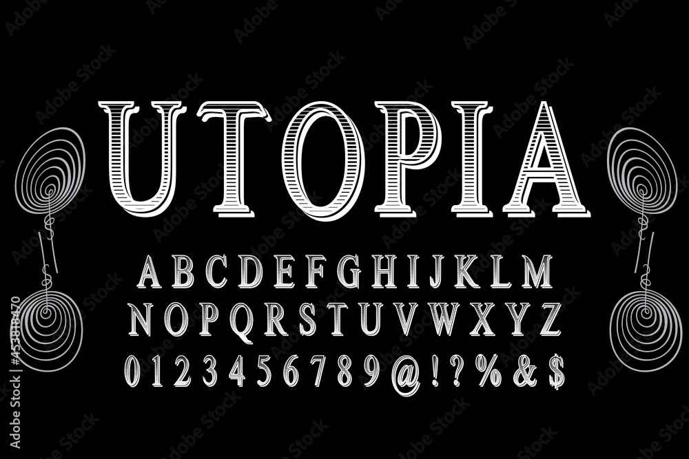 Poster minimal font.vector of colorful stylized font and alphabet, vector of colorful stylized font and alp