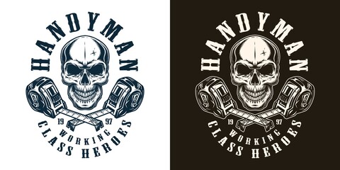 Fototapeta premium Handyman service vintage label