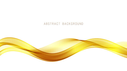 Abstract digital art background with gold line Vector