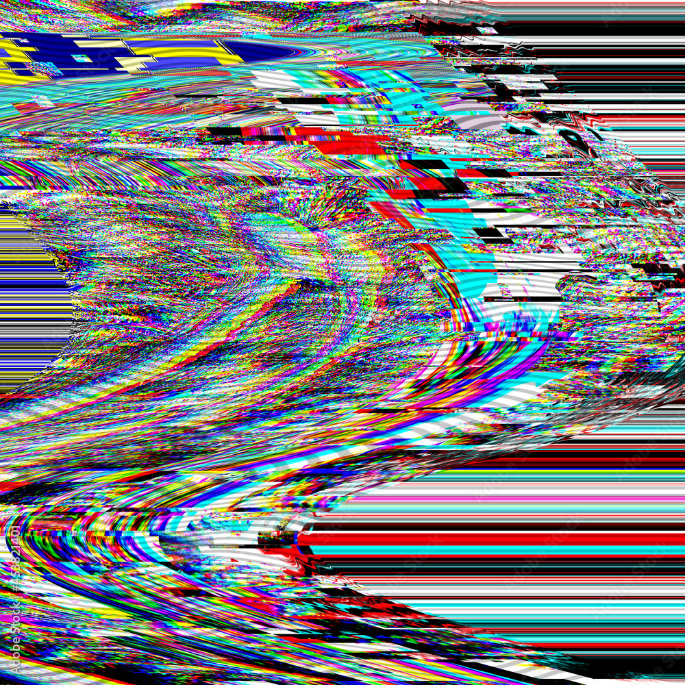 Poster tv photo noise glitch psychedelic background old vhs screen error digital pixel noise abstract desig