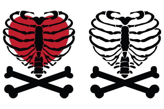 Skeleton Rib Cage Heart